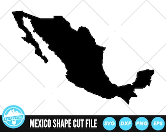 Mexico Shape SVG Files | Mexico Cut Files | Countries Vector Files | Mexico Vector | Mexico Map Clip Art