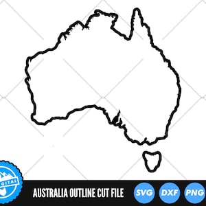 Australien Umriss SVG-Dateien | Australische Karte Umriss Schnittdateien | Australien Vektordateien | Australien Clip Art | CnC-Dateien