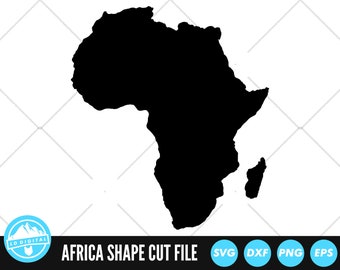 Africa Shape SVG Files | Africa Cut Files | Countries Vector Files | Africa Vector | Africa Map Clip Art