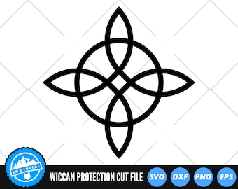 Wiccan Protection Symbol SVG Files | Wiccan SVG Cut Files | Pagan SVG Vector Files | Wicca Vector