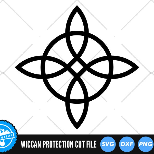 Wiccan Protection Symbol SVG Files | Wiccan SVG Cut Files | Pagan SVG Vector Files | Wicca Vector