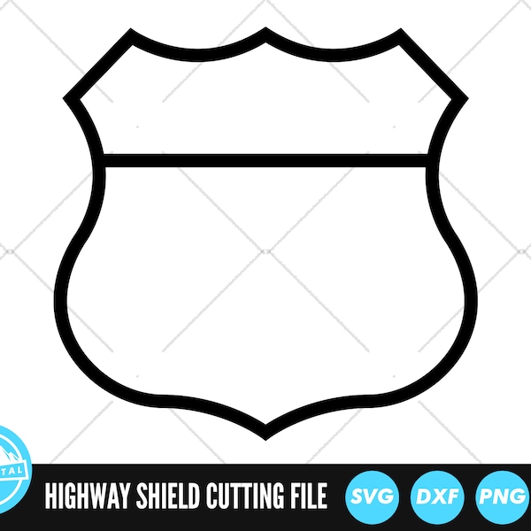 Highway Shield SVG Files | Route Marker Cut Files | Highway Shield Vector Files | Route Marker Vector | Highway Shield Clip Art | CnC Files