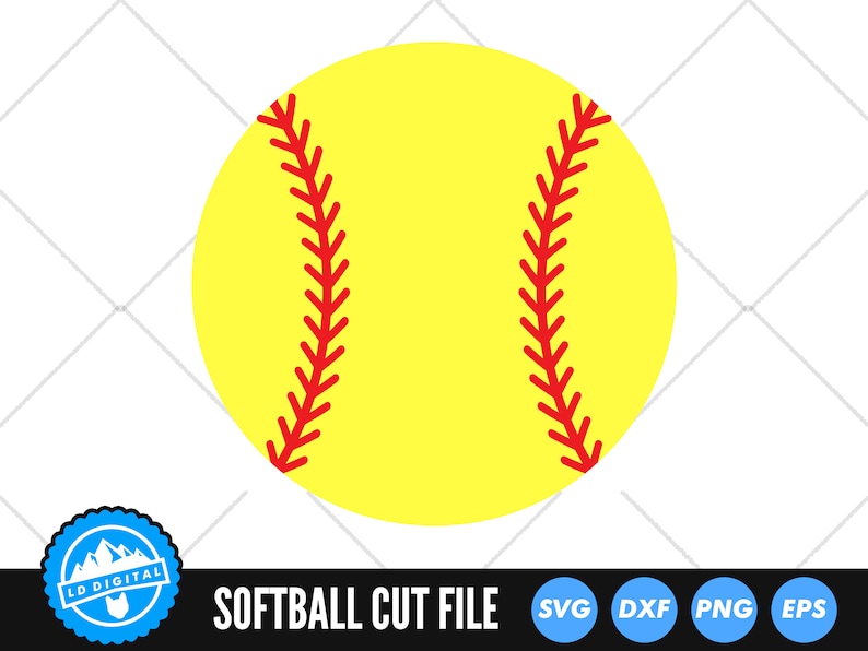 Softball SVG Files | Sports Mom Cut Files | Softball Silhouette Cut Files | Baseball SVG | Baseball Cut File Sports Clip Art image 1