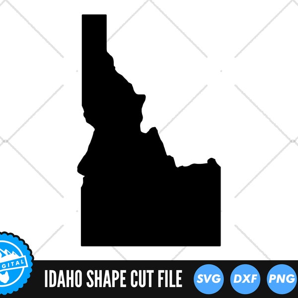 Idaho State SVG Files | Idaho Silhouette Cut Files | United States of America Vector Files | Idaho Vector | Idaho Map Clip Art