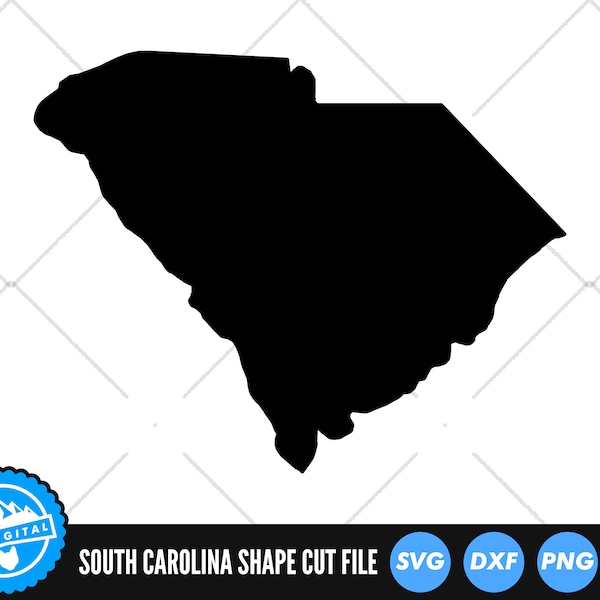 South Carolina State SVG Files | South Carolina Silhouette Cut Files | United States of America Vector | South Carolina Vector | SC Clip Art