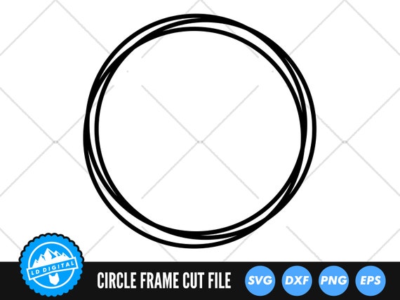 Circle Frame SVG Files Circle Frame Cut Files Circle - Etsy Canada