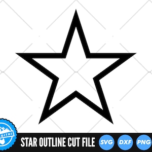 Stern SVG Dateien | Sternumriss SVG | Stern Geschnittene Datei | Stern Vektor Dateien | Stern Vektor | Stern Clip Art | CnC Dateien