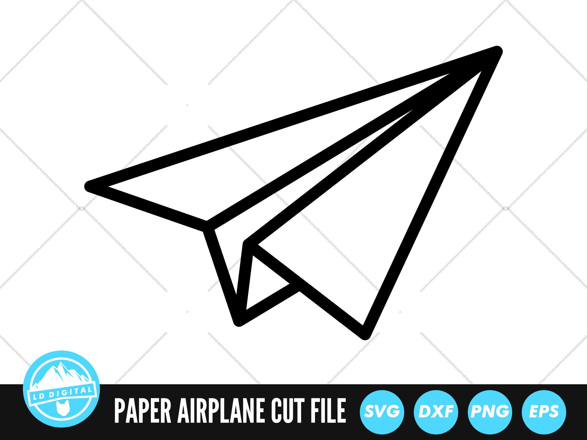 Paper Airplane SVG Files Paper Plane Cut Files Paper Etsy Canada