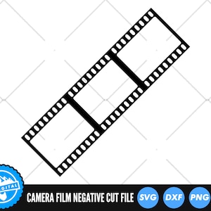 Camera Film Negative SVG Files | Movie Film Strip SVG Cut Files | Camera Vector | Camera Film Vector | Negative Film Strip Clip Art