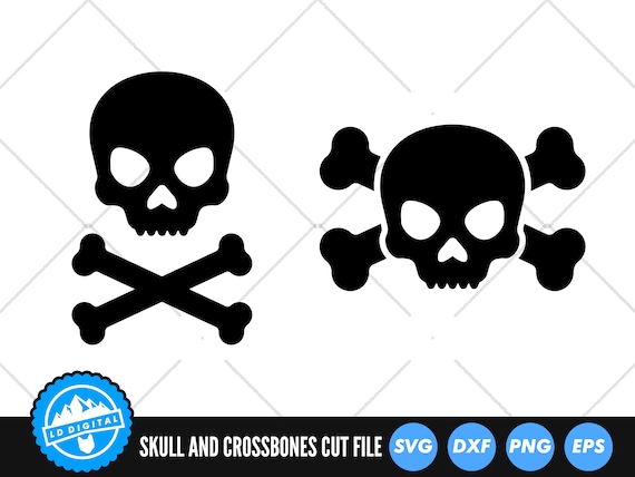 Fichiers SVG tête de mort os croisés | Fichiers coupés Jolly Roger |  vectorielles de crâne de pirate avec os croisés | Vecteur SVG de crâne |  Clipart, image size:570x428