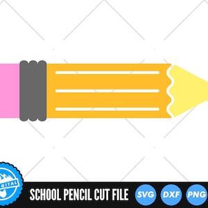 Pencil SVG Files | School Pencil SVG Cut Files | Teacher Clip Art Vector Files | Back To School Clip Art