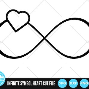 Infinity Symbol Love Heart SVG Files | Infinite Symbol Cut Files | Infinity Vector Files | Infinity Vector | Infinity Clip Art | CnC Files