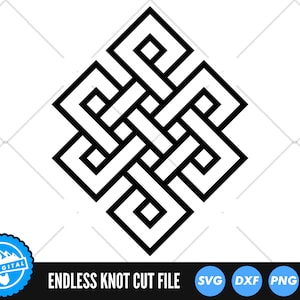 Endless Knot SVG Files | Celtic Knot SVG Cut Files | Celtic Symbol Vector Files | Endless Knot Vector | Endless Knot SVG