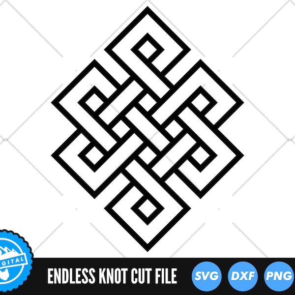 Endless Knot SVG Files | Celtic Knot SVG Cut Files | Celtic Symbol Vector Files | Endless Knot Vector | Endless Knot SVG