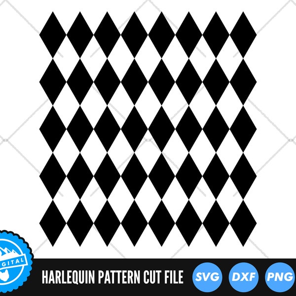 Harlequin Pattern SVG Fichiers | Diamond Pattern Cut Fichiers | Harlequin Pattern SVG Vector Files | Vecteur harlequin