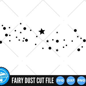 Fairy Dust SVG Files - Fairy Dust Cut Files - Fairy Dust Vector Files - Fairy Dust Silhouette -Fairy Dust Clip Art - CnC Files PNG DXF