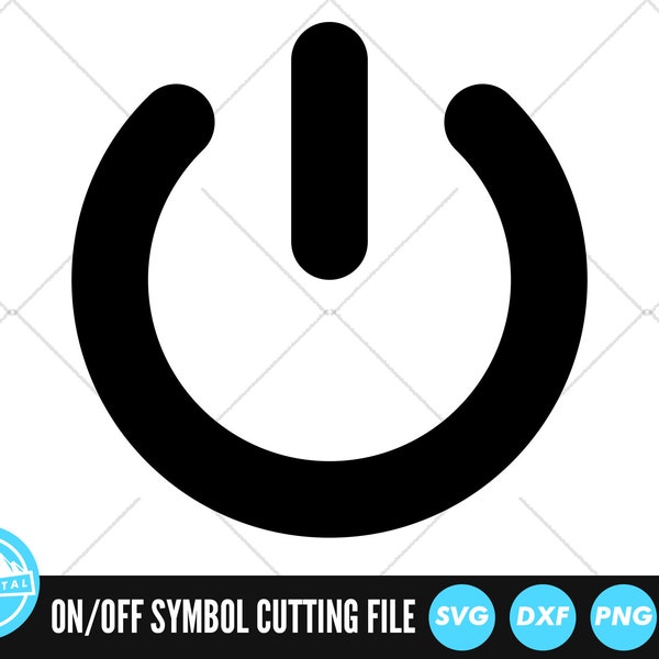 Power Button SVG Files | On-Off Button Cut Files | Power Symbol Vector Files | On-Off Symbol Vector | Power Button Clip Art | CnC Files