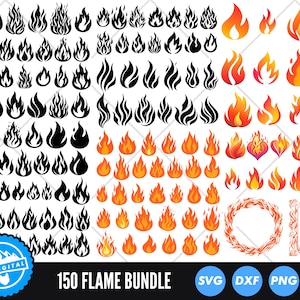 Fire SVG Bundle, Fire ClipArt, Fire Svg Files, Fire Flames Svg, Flames Frame Svg, Fire Frame Svg, Fire Silhouette SVG, Flame Border SVG