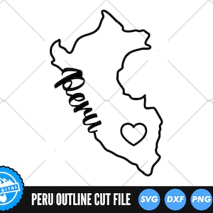 Perú SVG / Perú Cortar Archivos / Perú Esquema SVG / Perú Silueta SVG / Perú Mapa Clip Art / Perú Vector