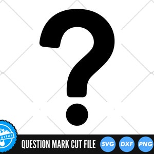 Fragezeichen SVG-Dateien | Fragezeichen Silhouette SVG-Schnittdateien | Fragezeichen-Zeichen Vektorgrafik | Fragezeichen Vektor | Fragezeichen SVG