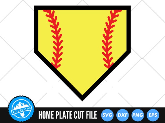 Home Plate SVG Softball Home Plate Cut Files Baseball - Etsy