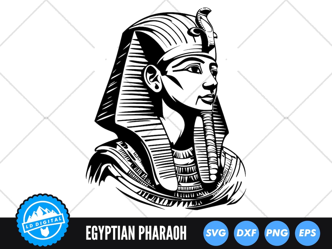 Egyptian Pharaoh SVG, Ancient Egypt Clipart, Pharaoh Silhouette ...