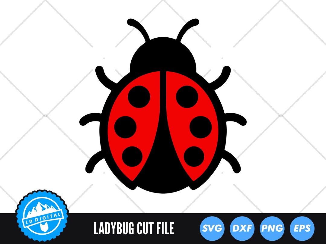 Ladybug SVG Cut File: Cricut, Silhouette, and More (digital Download ...