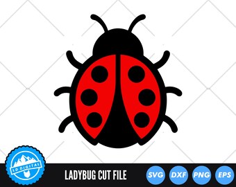 Ladybug SVG Cut File: Cricut, Silhouette, and More (Digital Download, Personal Use Only)