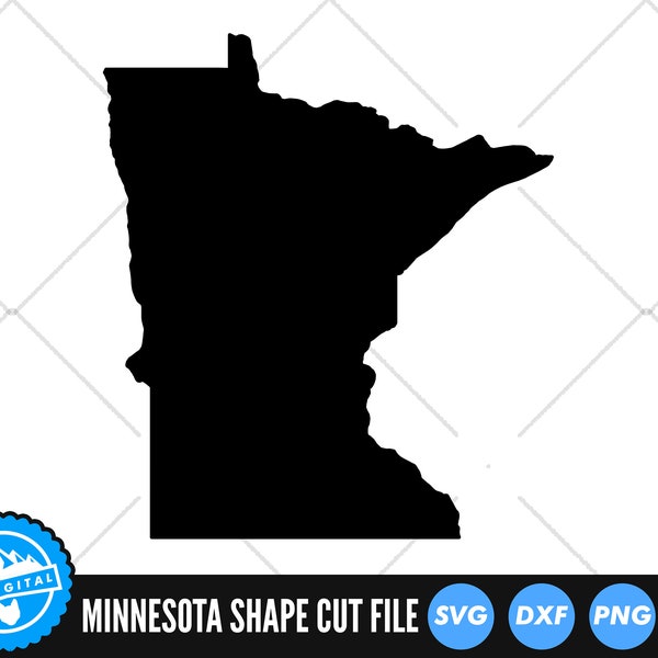 Minnesota State SVG Files | Minnesota Silhouette Cut Files | United States of America Vector | Minnesota Vector | Minnesota Map Clip Art