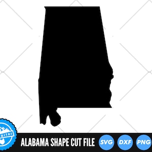 Alabama Zustand SVG-Dateien | Alabama Silhouette Schnittdateien | Vereinigten Staaten von Amerika Vektor-Dateien | Alabama Vektorgrafik | AL Landkarte Clip Art