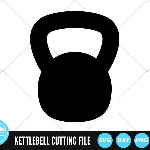 Kettlebell SVG Files | Kettlebell  Cut Files | Kettlebell Vector Files | Gym Weights Vector | Kettlebell Clip Art | CnC Files