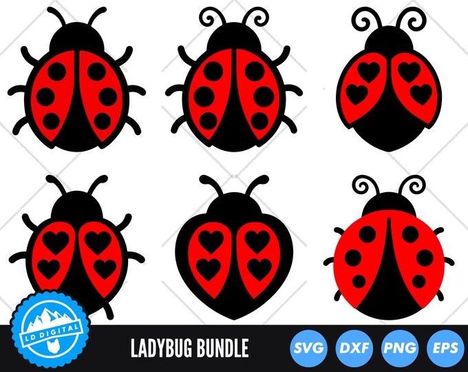 Ladybug Svg Bundle Ladybug Png Ladybug Clipart Ladybug Svg Files for ...