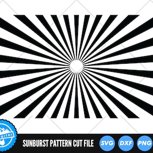 Sunburst Muster SVG-Dateien | Sunburst Schnittdateien | Sunray Muster SVG-Vektorgrafik | Cookie Schablone SVG Vektor