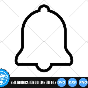Fichiers SVG de notification de sonnerie | Fichiers coupés SVG de sonnette d'alarme | Icône De Cloche | Silhouette de cloche | Clipart Cloche