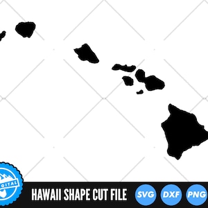 Hawaii State SVG Files | Hawaii Silhouette Cut Files | United States of America Vector Files | Hawaii Vector | Hawaii Map Clip Art
