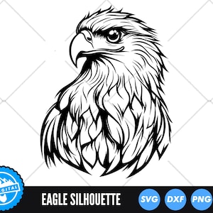 Eagle SVG, Bald Eagle Cut File, American Eagle SVG for Cricut & Silhouette, Patriotic Bird SVG, Flying Eagle Clipart, Wildlife Svg Design