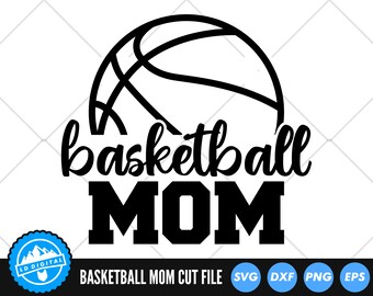 Basketball Mom SVG Files | Basketball Mum Cut Files | Basketball Vector Files | Basketball Vector | Basketball Clip Art