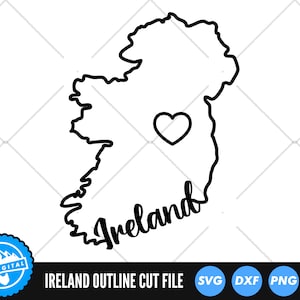 Irland SVG | Irland Schnittdateien | Irland Umriss SVG | Irland Silhouette SVG | Irland Karte Clip Art | Irland Vektor