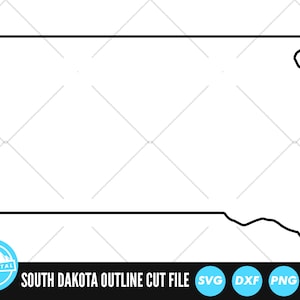 South Dakota Umriss SVG-Dateien | South Dakota Schnittdateien | Vereinigten Staaten von Amerika Vektor-Dateien | South Dakota Vektor | Clip Art Landkarte
