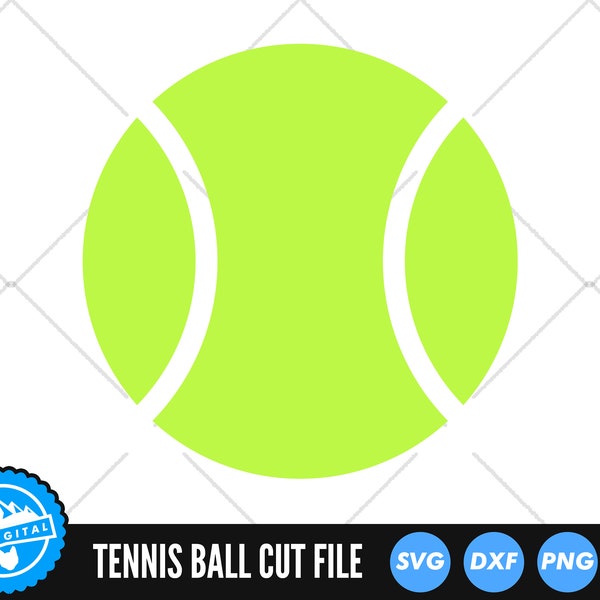 Tennis Ball SVG Files | Tennis Mom Cut Files | Tennis Ball Silhouette Cut Files | Tennis SVG | Tennis Cut File Sports Clip Art