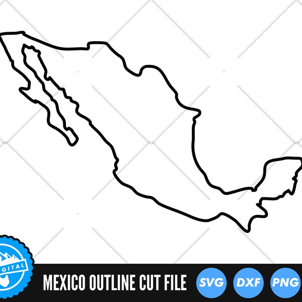 Mexico SVG | Mexico Cut Files | Mexico Outline SVG | Mexico Silhouette SVG | Mexico Map Clip Art | Mexico Vector