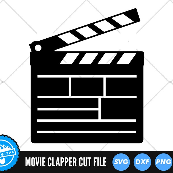 Movie Clapperboard SVG Files | Director Clapper Board Cut Files | Clapperboard SVG Vector Files | Clapper Board Vector