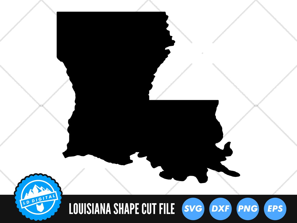 Louisiana State SVG Files Louisiana Silhouette Cut Files - Etsy