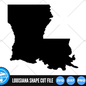 Louisiana State SVG Files | Louisiana Silhouette Cut Files | United States of America Vector | Louisiana Vector | Louisiana Map Clip Art