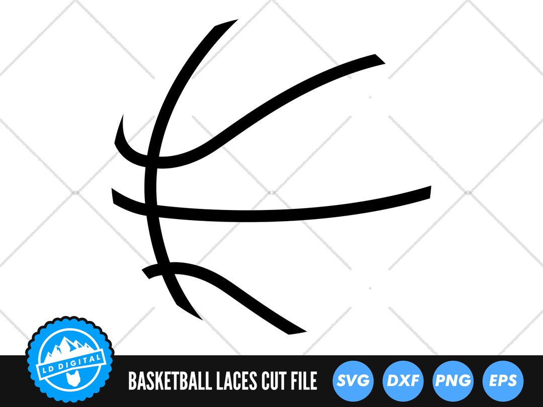 Basketball Laces SVG Files Basketball Stitches Cut Files Basketball