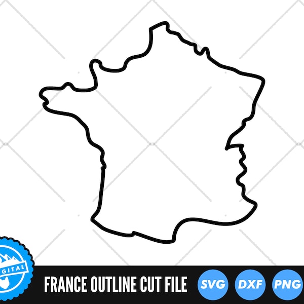France SVG | France Cut Files | France Outline SVG | France Silhouette SVG | France Vector | France Map Clip Art