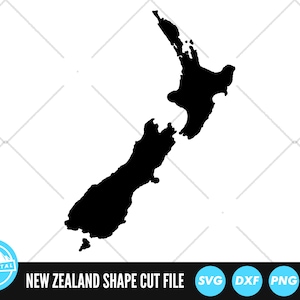 Neuseeland Form SVG-Dateien | Neuseeland Schnittdateien | Länder Vektordateien | Neuseeland Vektor | Neuseeland Map Clip Art