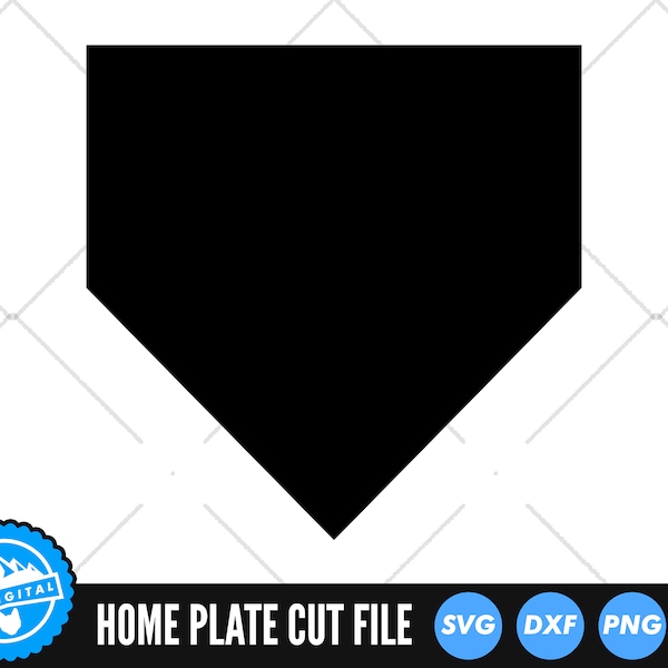 Home Plate SVG | Baseball Home Plate Cut Files | Home Plate Silhouette Vector | Softball SVG | Baseball Plate Clip Art | Home Plate Outline