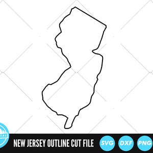 New Jersey Umriss SVG-Dateien | New Jersey Cut Dateien | Vereinigten Staaten von Amerika Vektor-Dateien | New Jersey Vektor | New Jersey Karte Clip Art