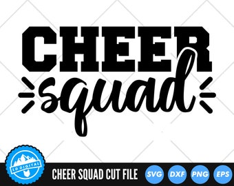 Cheer Squad SVG Files | Cheer Cut Files | Cheerleader SVG Vector Files | Cheer Squad SVG Vector | Cheer Squad Clip Art